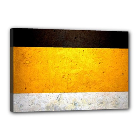 Wooden Board Yellow White Black Canvas 18  X 12  by Mariart