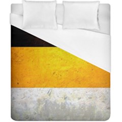 Wooden Board Yellow White Black Duvet Cover (california King Size) by Mariart