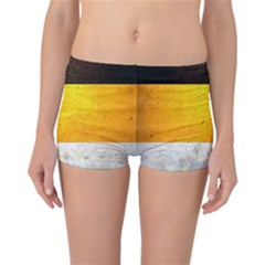 Wooden Board Yellow White Black Reversible Bikini Bottoms by Mariart