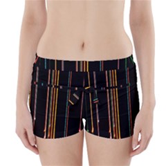 Fallen Christmas Lights And Light Trails Boyleg Bikini Wrap Bottoms by Mariart