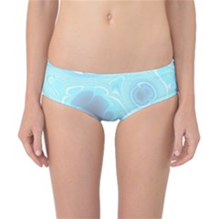 Blue Patterned Aurora Space Classic Bikini Bottoms