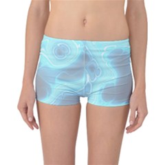 Blue Patterned Aurora Space Reversible Bikini Bottoms