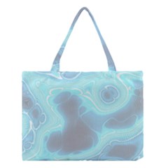 Blue Patterned Aurora Space Medium Tote Bag by Mariart