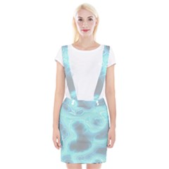 Blue Patterned Aurora Space Braces Suspender Skirt by Mariart