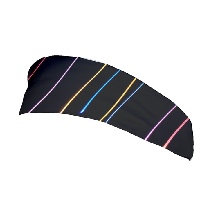 Falling Light Lines Perfection Graphic Colorful Stretchable Headband