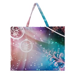 Christmas Zipper Large Tote Bag