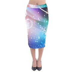 Christmas Velvet Midi Pencil Skirt by Mariart