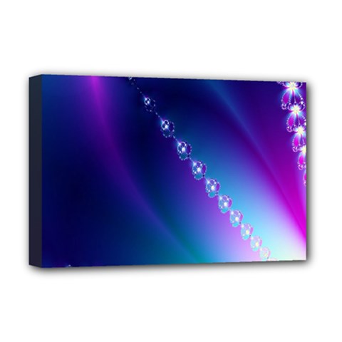 Flow Blue Pink High Definition Deluxe Canvas 18  X 12  