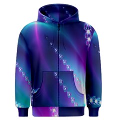 Flow Blue Pink High Definition Men s Zipper Hoodie by Mariart