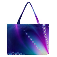 Flow Blue Pink High Definition Medium Zipper Tote Bag by Mariart