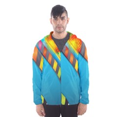 Color Dream Polka Hooded Wind Breaker (men) by Mariart