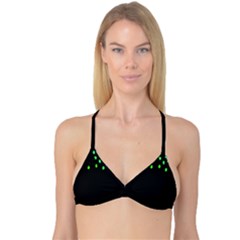 Green Black Widescreen Reversible Tri Bikini Top by Mariart