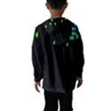 Green Black Widescreen Hooded Wind Breaker (Kids) View2