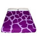 Giraffe Skin Purple Polka Fitted Sheet (Queen Size) View1