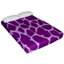 Giraffe Skin Purple Polka Fitted Sheet (Queen Size) View2