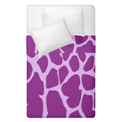 Giraffe Skin Purple Polka Duvet Cover Double Side (single Size)