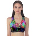 Colorful Bubble Shining Soap Rainbow Sports Bra View1