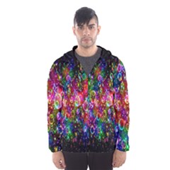 Colorful Bubble Shining Soap Rainbow Hooded Wind Breaker (men) by Mariart