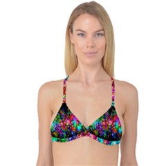 Colorful Bubble Shining Soap Rainbow Reversible Tri Bikini Top by Mariart