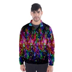 Colorful Bubble Shining Soap Rainbow Wind Breaker (men) by Mariart