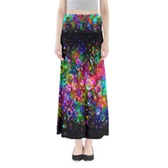 Colorful Bubble Shining Soap Rainbow Maxi Skirts by Mariart