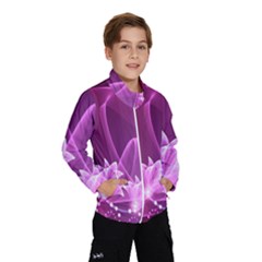 Lotus Sunflower Sakura Flower Floral Pink Purple Polka Leaf Polkadot Waves Wave Chevron Wind Breaker (kids) by Mariart