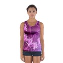 Lotus Sunflower Sakura Flower Floral Pink Purple Polka Leaf Polkadot Waves Wave Chevron Women s Sport Tank Top  View1