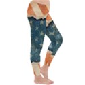 Grunge Ripped Paper Usa Flag Classic Winter Leggings View3