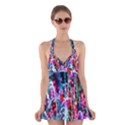 Fireworks Rainbow Halter Swimsuit Dress View1