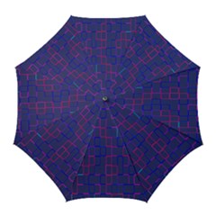 Grid Lines Square Pink Cyan Purple Blue Squares Lines Plaid Golf Umbrellas by Mariart