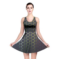 Hexagons Honeycomb Reversible Skater Dress by Mariart