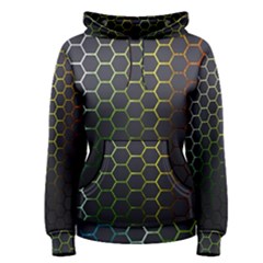 Hexagons Honeycomb Women s Pullover Hoodie