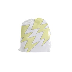 Lightning Yellow Drawstring Pouches (small) 