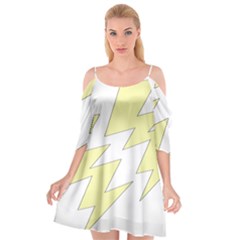 Lightning Yellow Cutout Spaghetti Strap Chiffon Dress