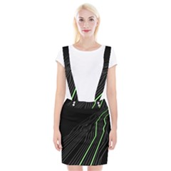 Green Lines Black Anime Arrival Night Light Braces Suspender Skirt