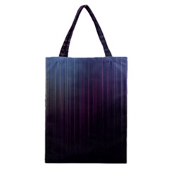 Moonlight Light Line Vertical Blue Black Classic Tote Bag by Mariart