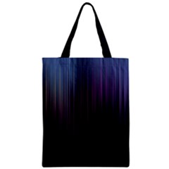 Moonlight Light Line Vertical Blue Black Zipper Classic Tote Bag by Mariart