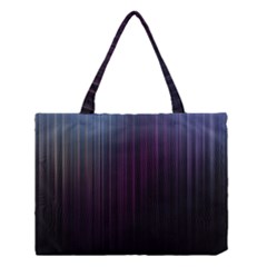 Moonlight Light Line Vertical Blue Black Medium Tote Bag by Mariart