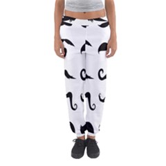 Mustache Man Black Hair Style Women s Jogger Sweatpants by Mariart