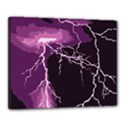 Lightning Pink Sky Rain Purple Light Canvas 20  x 16  View1