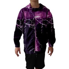 Lightning Pink Sky Rain Purple Light Hooded Wind Breaker (kids)