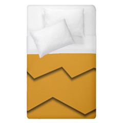 Orange Shades Wave Chevron Line Duvet Cover (single Size) by Mariart