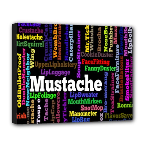 Mustache Deluxe Canvas 20  X 16   by Mariart