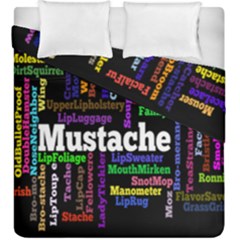 Mustache Duvet Cover Double Side (king Size) by Mariart