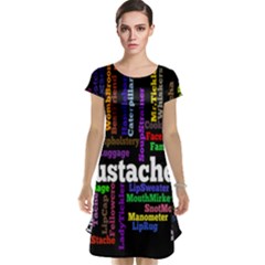 Mustache Cap Sleeve Nightdress by Mariart