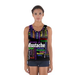 Mustache Women s Sport Tank Top  by Mariart