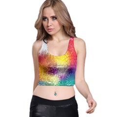 Multi Colour Alpha Racer Back Crop Top by Mariart