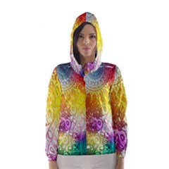 Multi Colour Alpha Hooded Wind Breaker (women) by Mariart