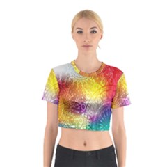 Multi Colour Alpha Cotton Crop Top