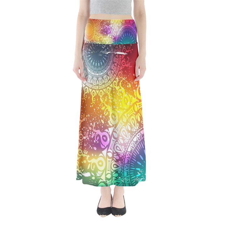 Multi Colour Alpha Maxi Skirts